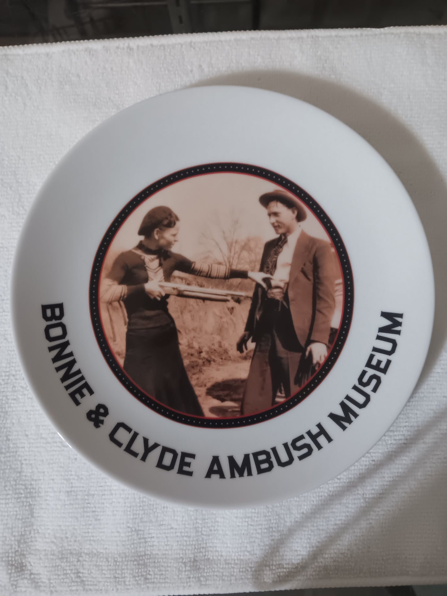 Bonnie and Clyde Ambush Museum Plate