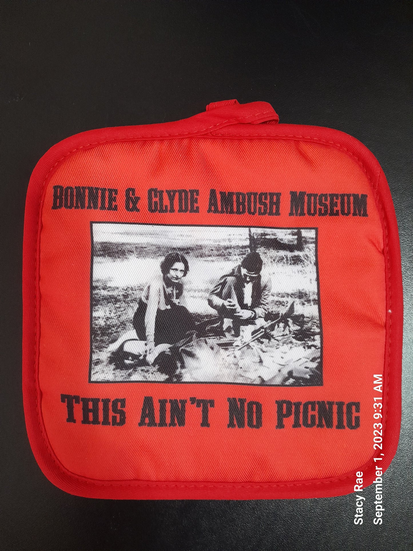 Bonnie and Clyde Ambush Museum Pot Holder